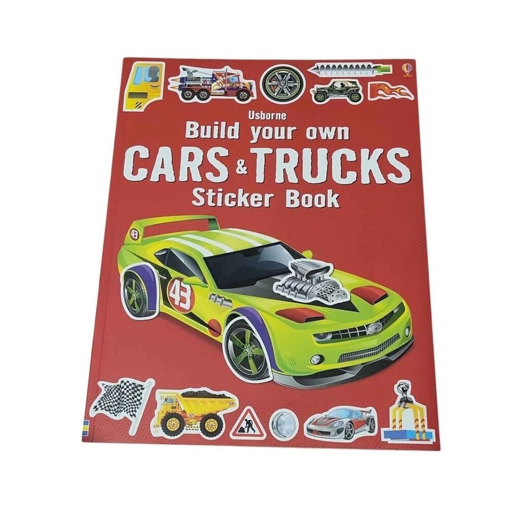 Usborne Big Book of Cars and Trucks Stickers NEW